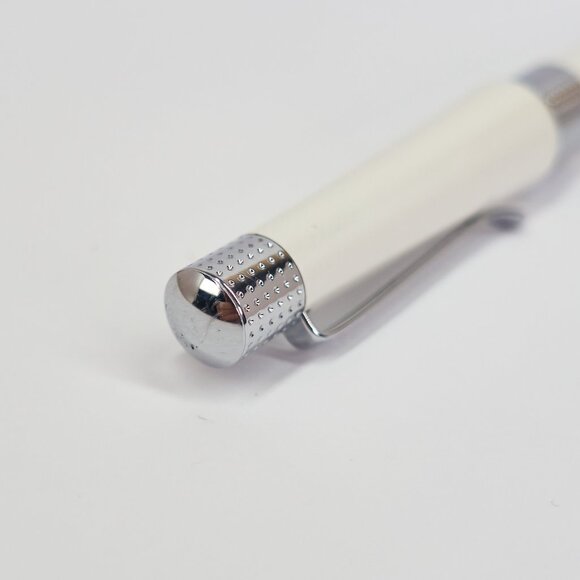 Cross Beverly / Pearlescent White Lacquer / Chrome Ballpoint Pen / Gift Pen - Picture 5 of 7